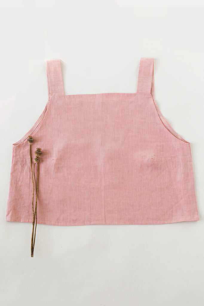 Pale Pink Linen Emily Top