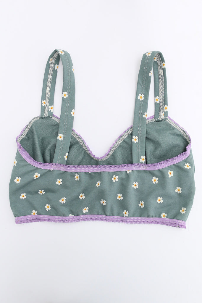 Tulip Bralette in Slate Blue and Lilac
