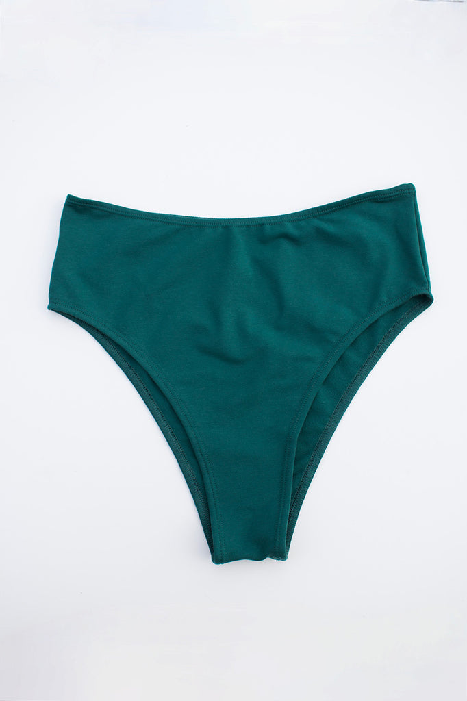 Organic Cotton Cheeky Knickers in Teal