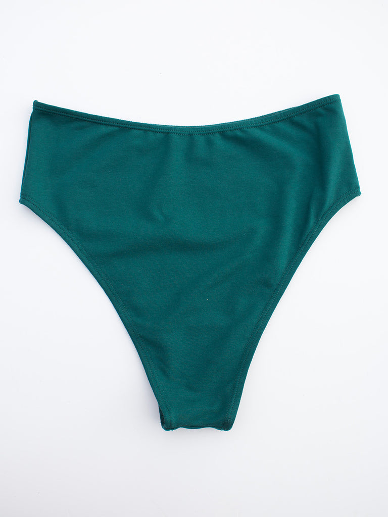 Organic Cotton Cheeky Knickers in Teal